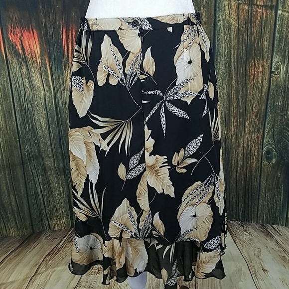 Beautiful tropical print lined skirt - Picture 2 of 8